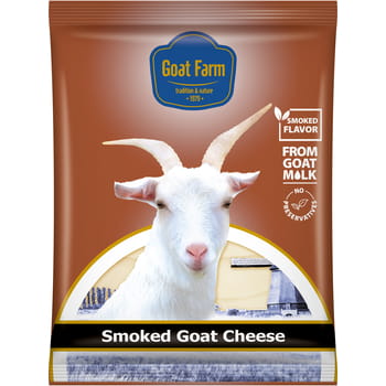 Geräucherter Ziegenkäse von Goat Farm, Scheiben 100 g
