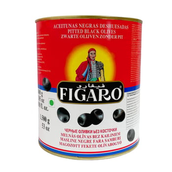 Entsteinte schwarze Oliven Figaro 3/1,5 kg