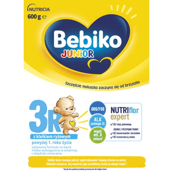 Bebiko Junior 3R NUTRIflor Expertenmilch mit Reisbrei für Kinder ab 1 Jahr 600g