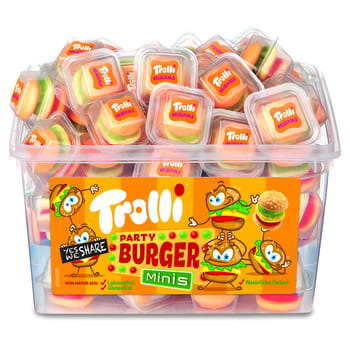Fruchtgelees Party Burger Trolli 60 Stk./600 g
