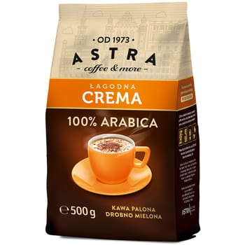 Milder Crema gemahlener Kaffee Astra 500g