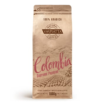 Natürliche Kaffeebohnen aus Kolumbien Supremo Vaspiatta, 1 kg