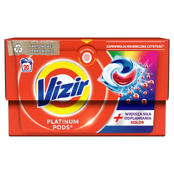 Waschkapseln Platinum Pods mit größerer Fleckenentfernungskraft Color Vizir 20 Stk.