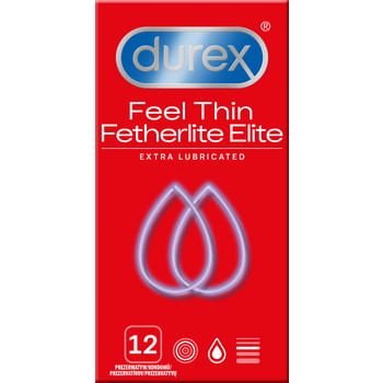 Durex Feel Thin Fetherlite Elite Kondome 12St