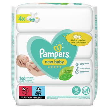 Neu Baby Pampers Feuchttücher 200 Stück.