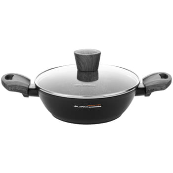 Niedriger Aluminiumtopf mit Deckel Bono Florina 24cm 2,5l