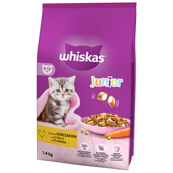 Trockenfutter für Katzen Whiskas Junior Huhn 1,4 kg