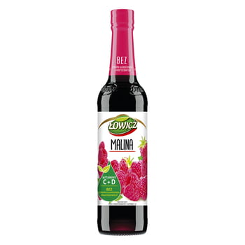 Sirup mit Himbeergeschmack Łowicz 400 ml