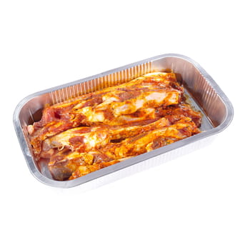 Fleisch Schweinebauch mit Rippen ohne Haut, Scheiben ca. 0,6 kg