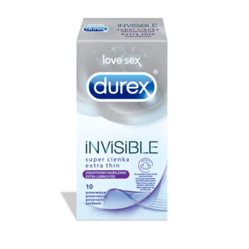 Durex Invisible Kondome extra angefeuchtet 10 Stk.