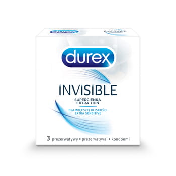 Durex Unsichtbare Kondome für Intimität, 3er-Pack