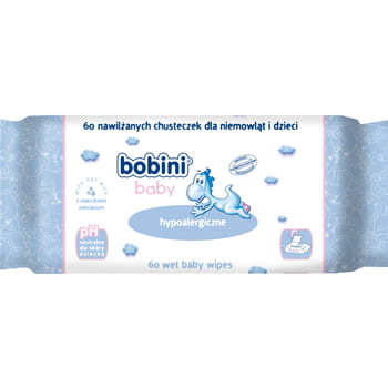 Hypoallergene Tücher mit Hafermilch Bobini 60 Stk.