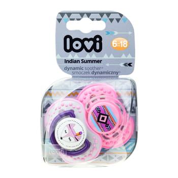 Dynamischer Silikonschnuller Lovi 6-18 Monate 2 Stk.