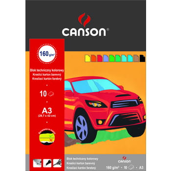 Technischer Farbblock A3 10 Farben Canson