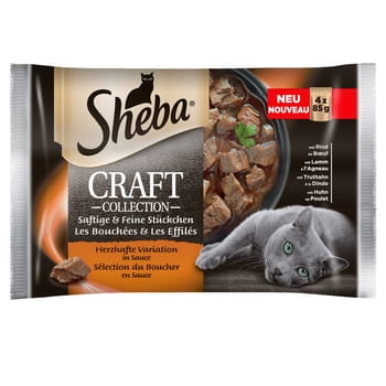 Sheba Craft Nassfutter in saftiger Sauce 4x85g