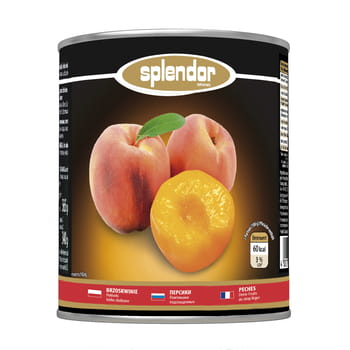 Pfirsichhälften leicht gesüßt Splendor 820g