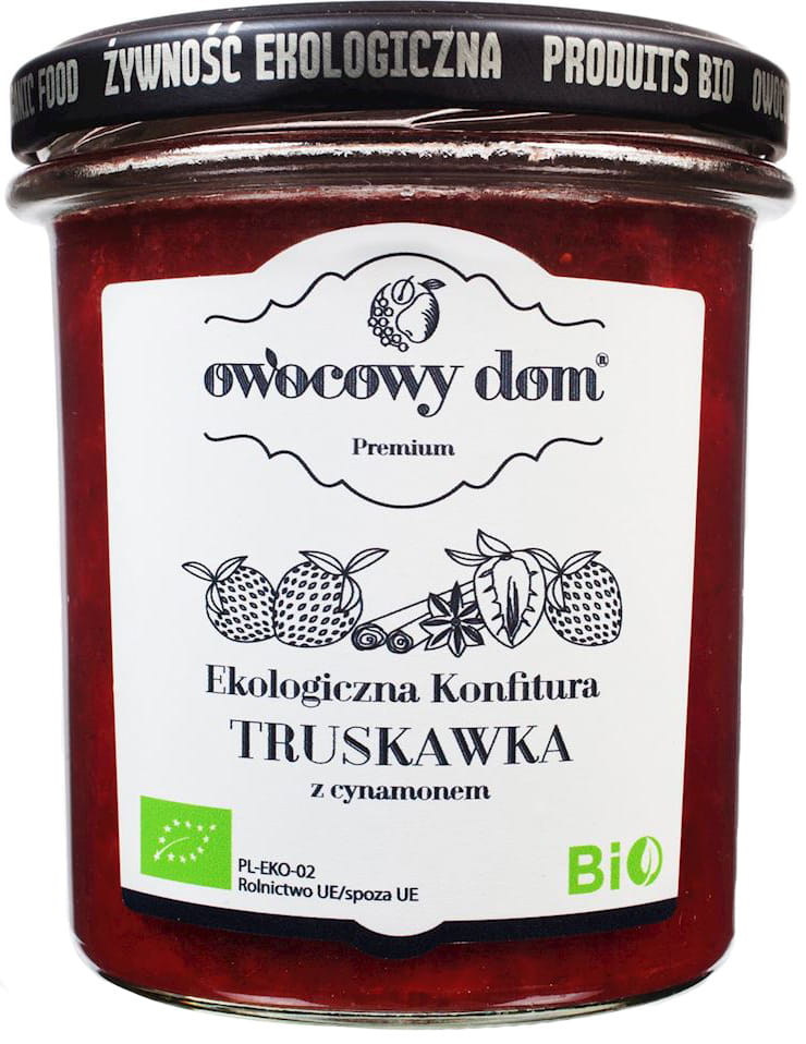Himbeermarmelade mit Rohrzucker BIO 300 g - FRUIT HOUSE