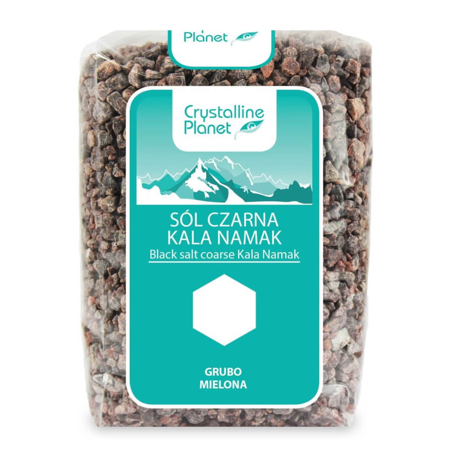 Black Kala seifiges grob gemahlenes Salz 600 g - CRYSTALLINE PLANET