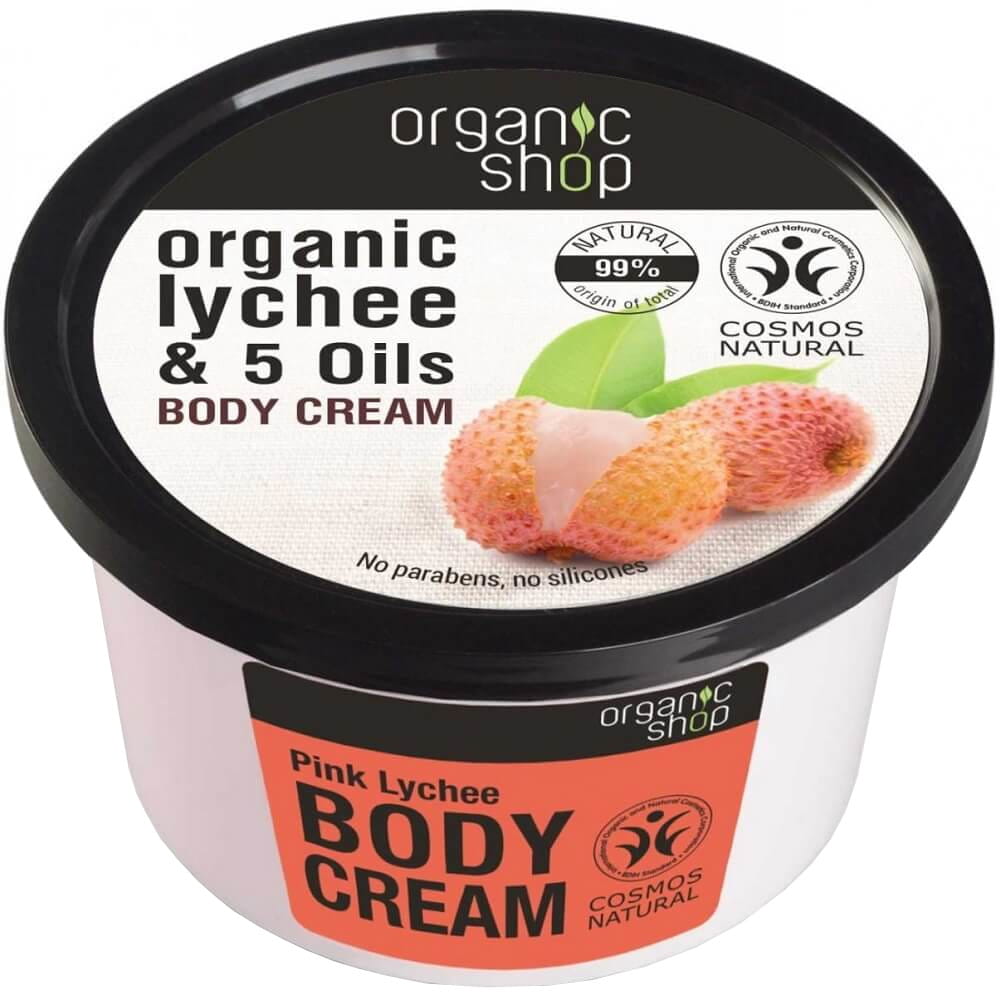 Rosa Litschi-Körpercreme 250 ml - BIO-SHOP