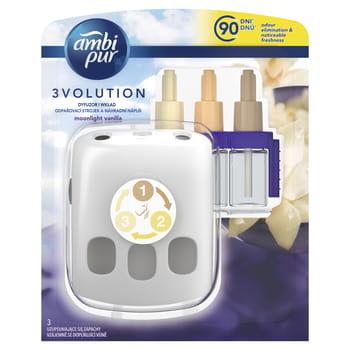 Lufterfrischer Ambi Pur Electric 3Volution Moonlight Vanilla Set 20ml