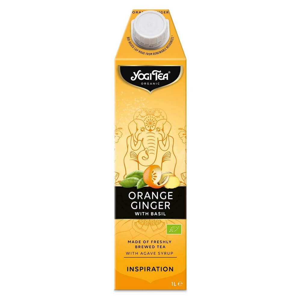 Erfrischungsgetränk Orange - Ingwer mit Basilikum BIO 1000 ml - YOGI TEA