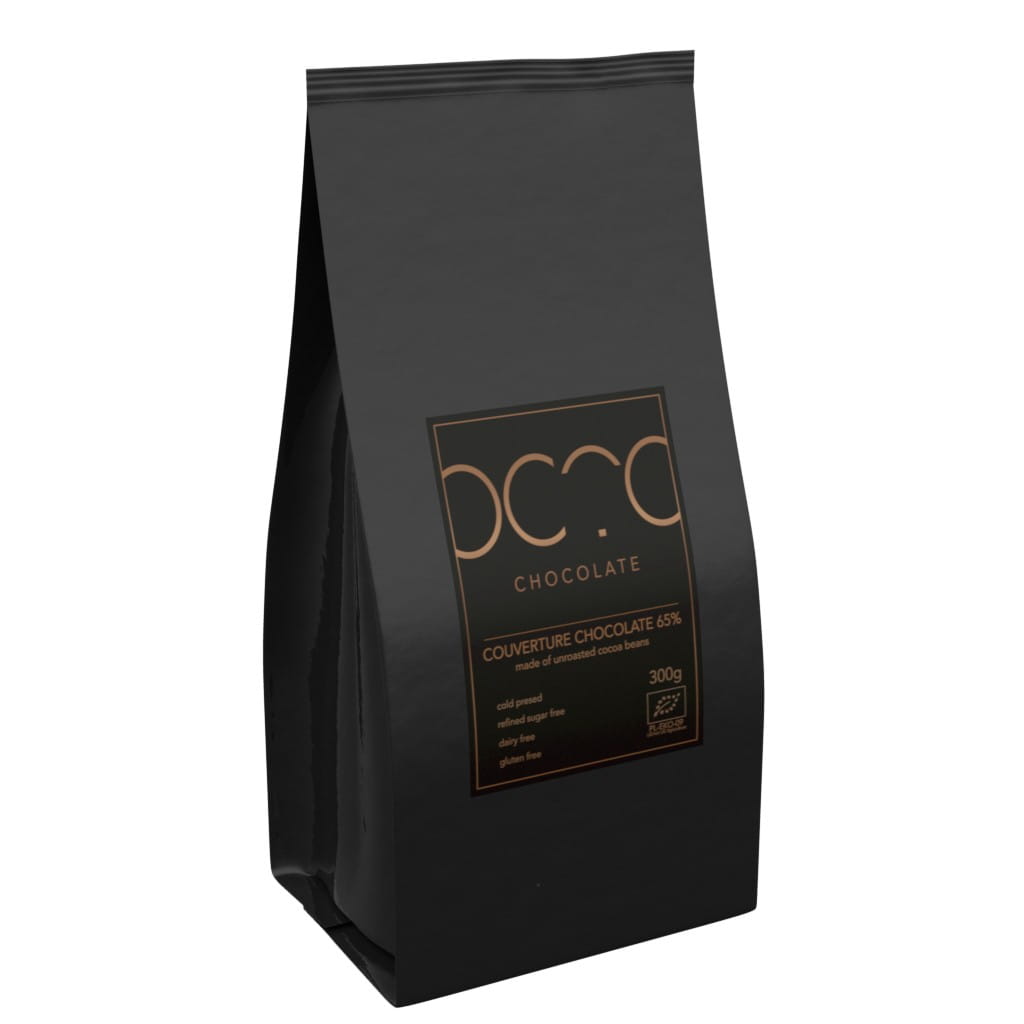 Zartbitterschokoladenüberzug 65% glutenfrei BIO 1 kg - HORECA (KAKAO)