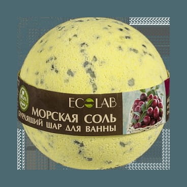 Meeres-Cranberry-Brause-Badekugel 220 g - EO LABORATORIE