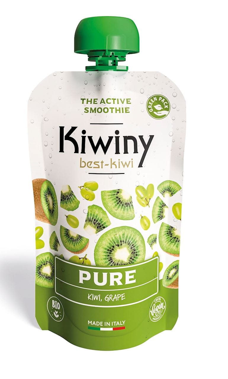 Kiwipüree mit Traubensaft ohne Zuckerzusatz glutenfrei BIO 100 g - KIWINY