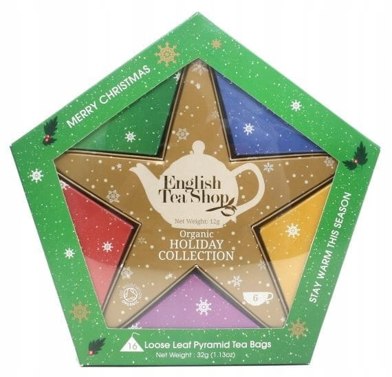 Weihnachtsteeset goldene Sternpyramide (16x2) BIO 32 g ENGLISH TEA SHOP