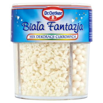 Mischung aus Zuckerdekorationen Dr. Oetker White Fantasy 73g