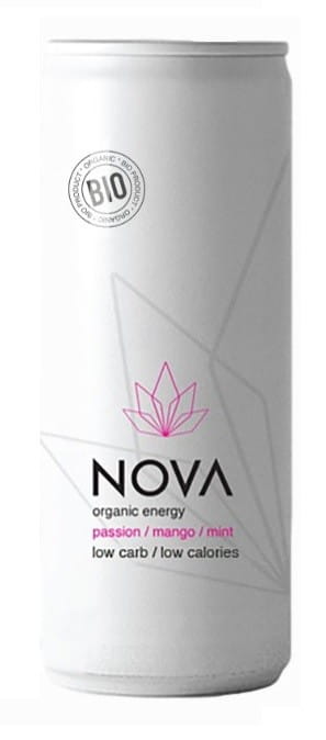 Energiegetränk mit Passionsfruchtgeschmack - Mango - Minze BIO 250 ml - NOVA