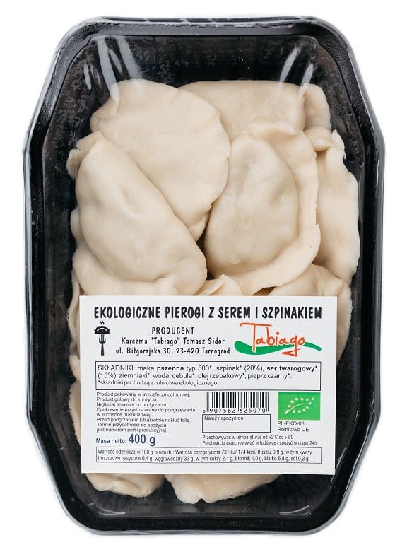 Knödel mit Käse und Spinat BIO 400 g - KARCZMA TABIAGO