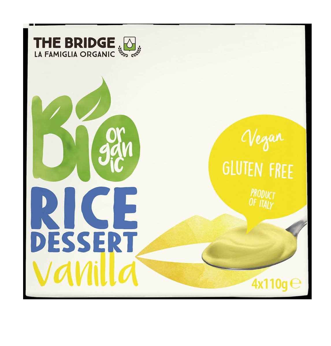 Reisdessert mit Vanille glutenfrei 4x110g EKO THE BRIDGE