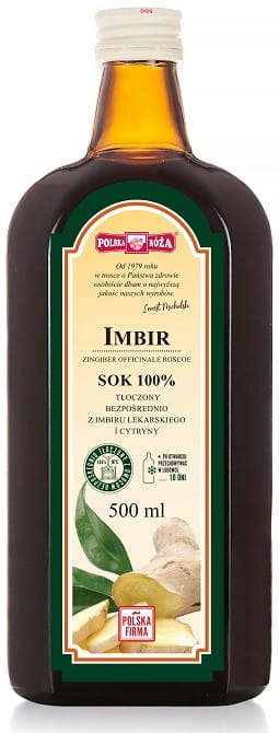 Ingwersaft ohne Zucker 500 ml POLSKA RÓŻA