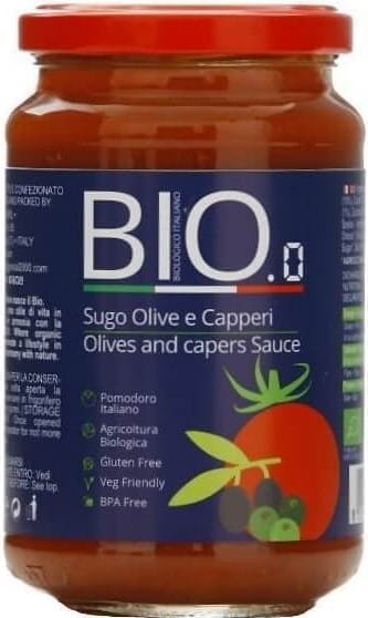 Tomatensauce mit Oliven und Kapern ohne Gluten 340g EKO GESTAL
