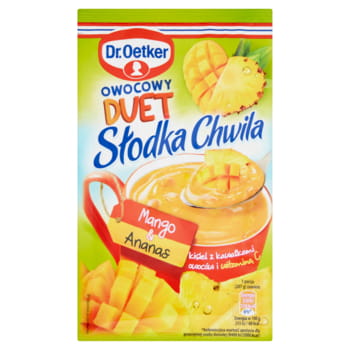 Mango-Ananas-Gelee mit Fruchtstücken Sweet Moment Dr. Oetker 32g