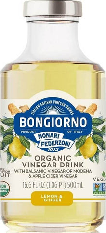 Getränk mit Zitronen-Ingwer-Geschmack mit Balsamico-Essig aus Modena BIO 500 ml - BONGIORNO