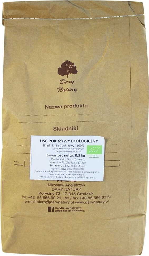 Brennnesselblätter BIO 500 g - HORECA DARY NATURY