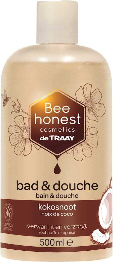Dusch- und Badegel wärmende Kokosnuss Öko 500 ml - BEE HONEST