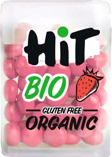 Dragees mit Erdbeergeschmack glutenfrei BIO 15 g - HIT