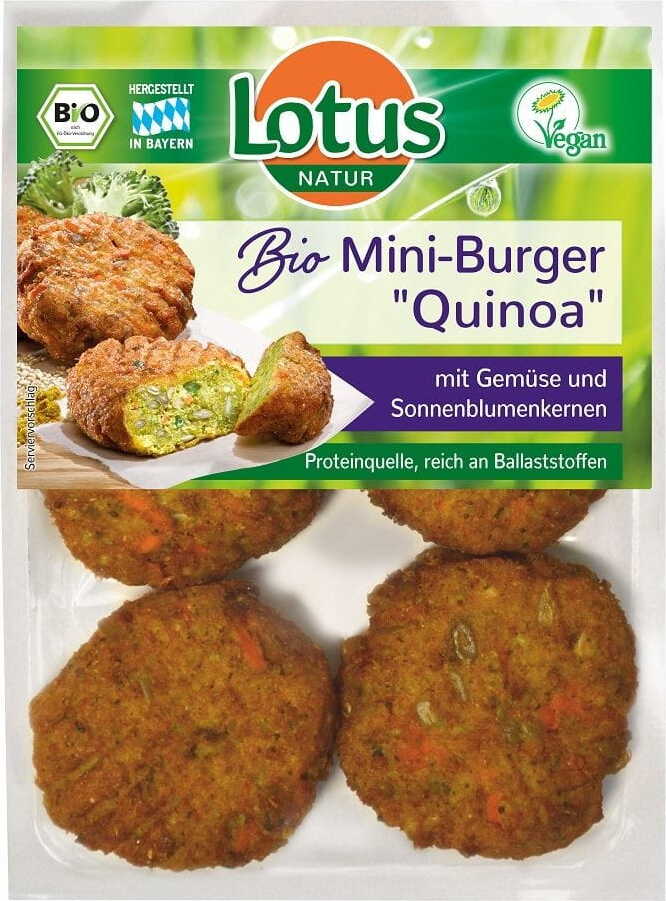 Mini-Gemüseburger mit BIO-Quinoa 195 g - LOTUS