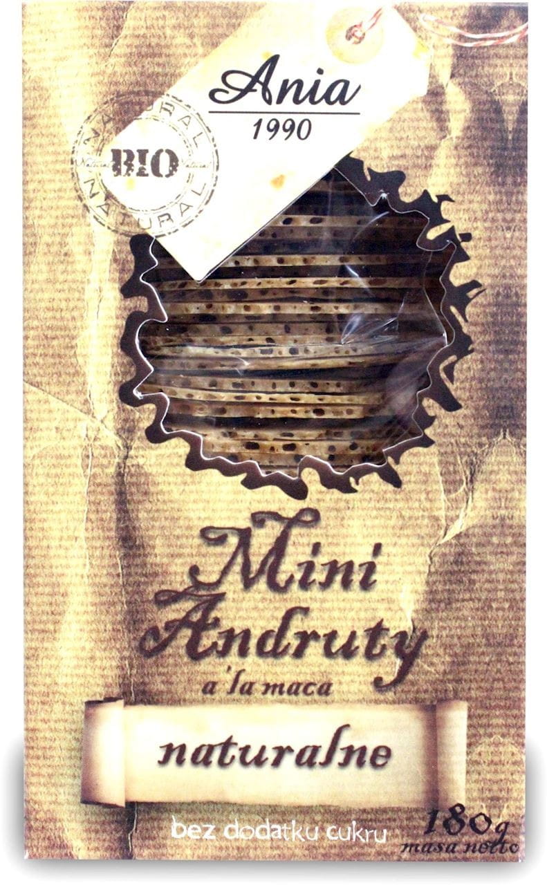 Natürliche Maca-Waffeln ohne Zuckerzusatz BIO 180 g - BIO ANIA