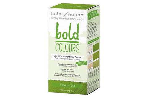 Semi-permanente Haarfarbe in kräftigen Farben – grüne TINTS OF NATURE