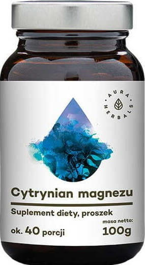 Magnesiumcitrat 100 % Pulver 100 g AURA HERBALS