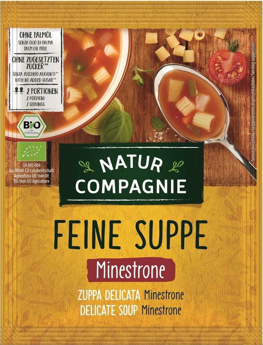 Minestrone-Suppe mit Nudeln BIO 50 g - NATUR COMPAGNIE