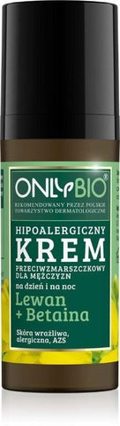 Hypoallergene Gesichtscreme für Männer Anti-Falten Tag und Nacht Levan + Betain Eco 50 ml - NUR BIO