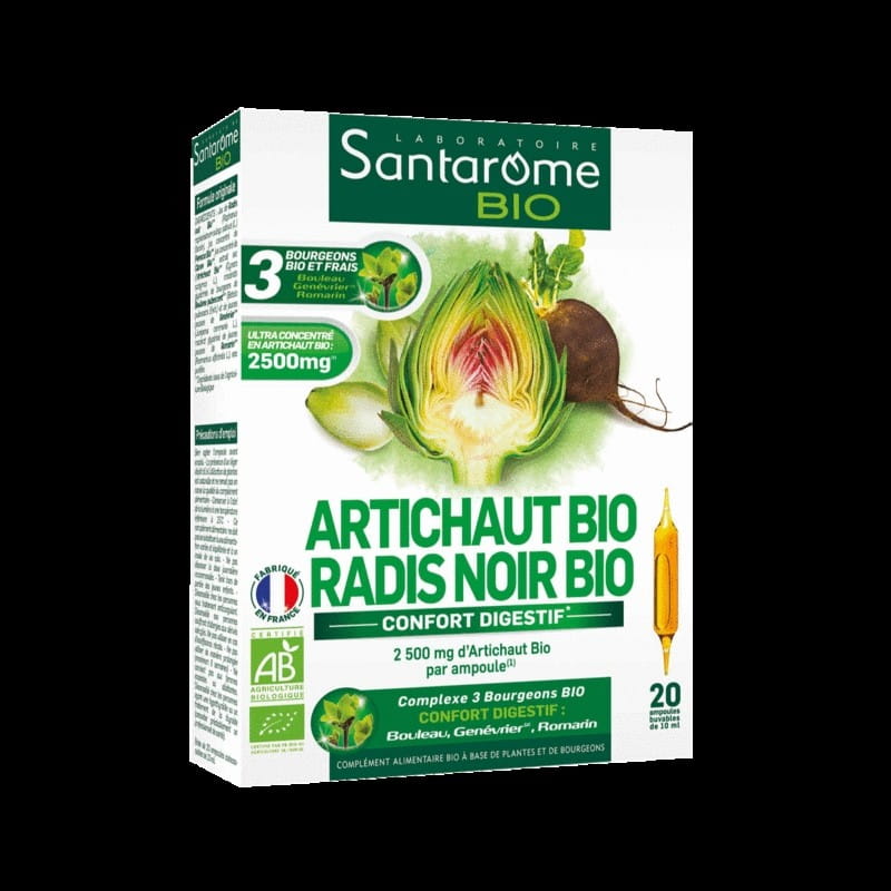 Formel zur Unterstützung der Verdauung BIO in Ampullen (20 x 10 ml) 200 ml - SANTAROME