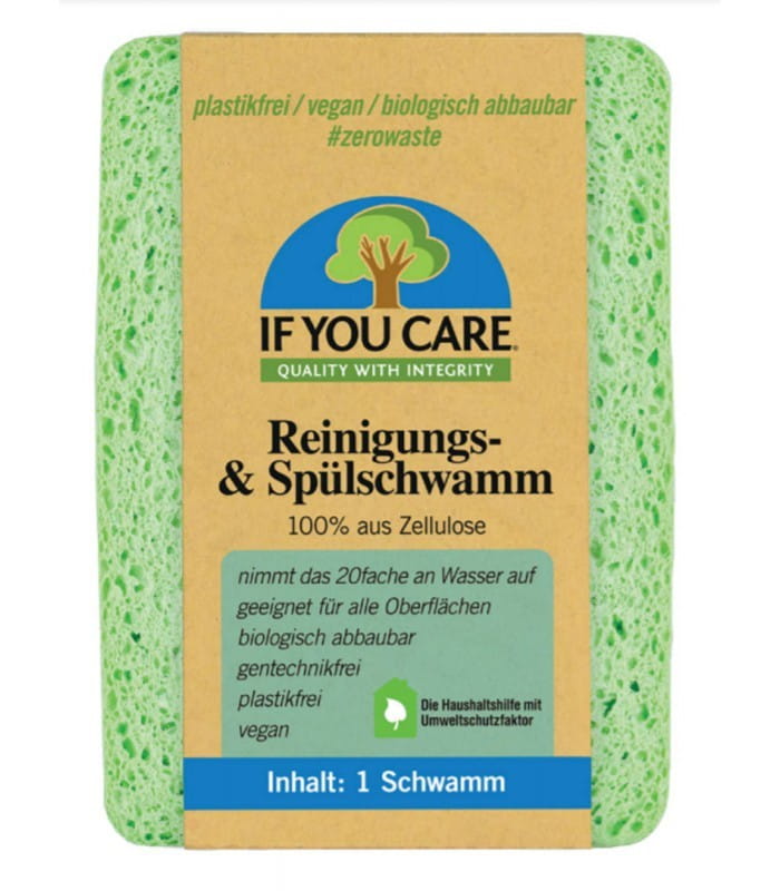 Kompostierbarer Gemüseschwamm 12 x 10 cm - IF YOU CARE
