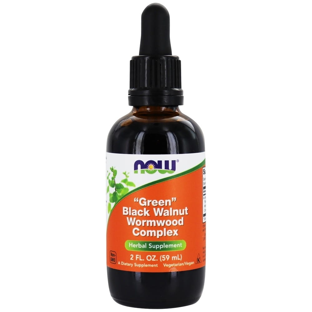 Grüner Schwarznuss-Wermut-Komplex 59 ml NOW FOODS