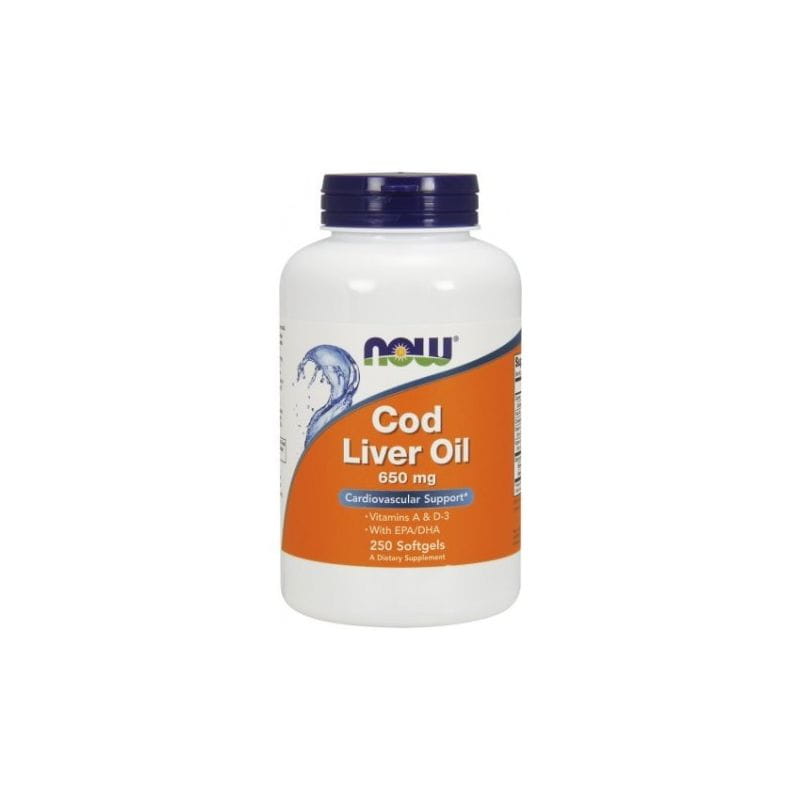 Lebertran tran 650 MG 250 Kapseln NOW FOODS